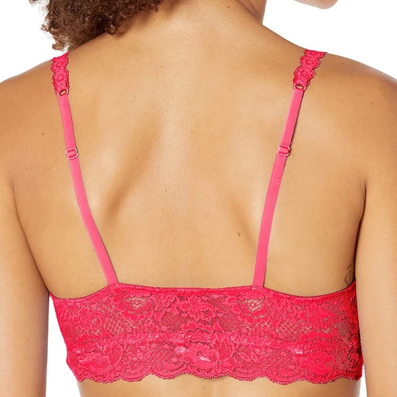 Cosabella Never Say Never Sweetie Lace Bralette: Raspberry - Picture 8 of 8